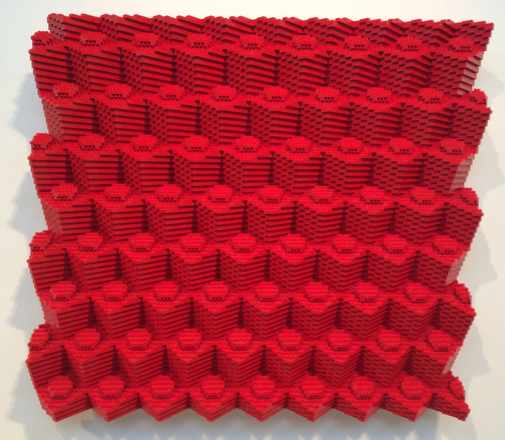 Red 1 x 1 Brick Pattern 2014