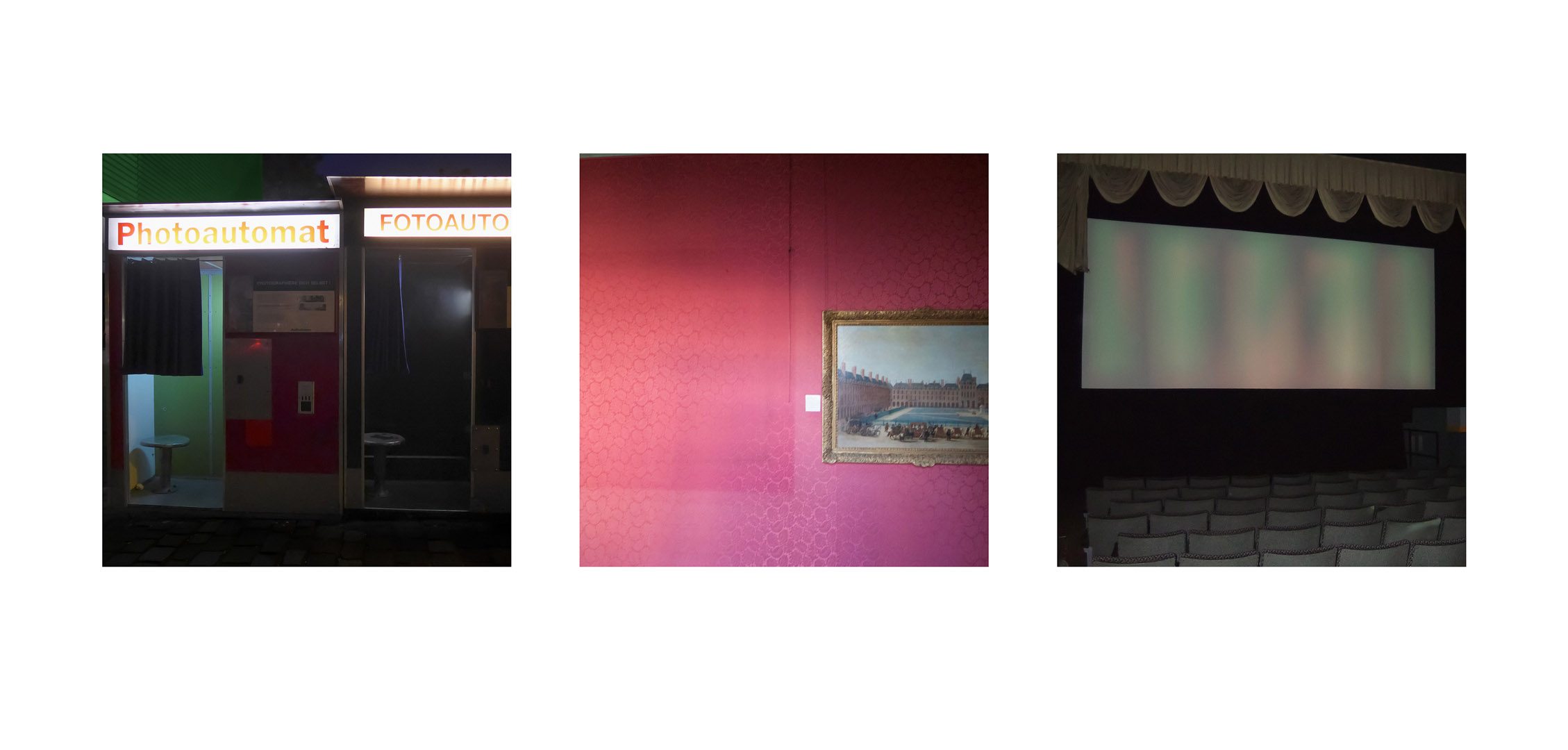 Photoautomat + Painting on Red Wall + Cinema Screen 2022