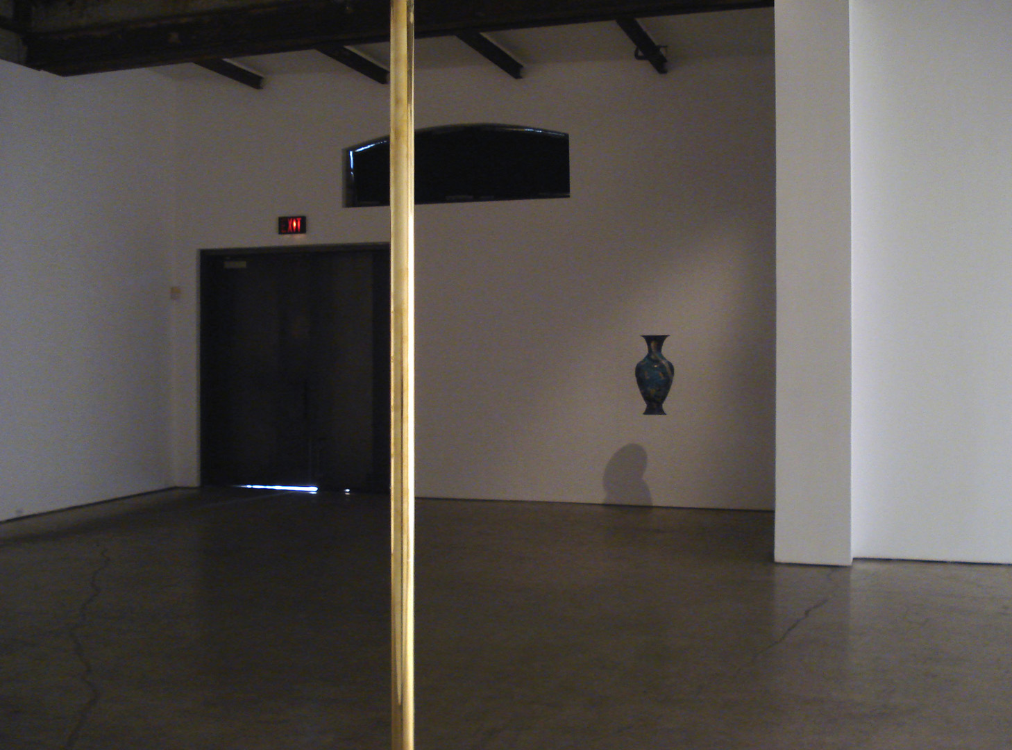 Installation View 4 As if his throat 2010