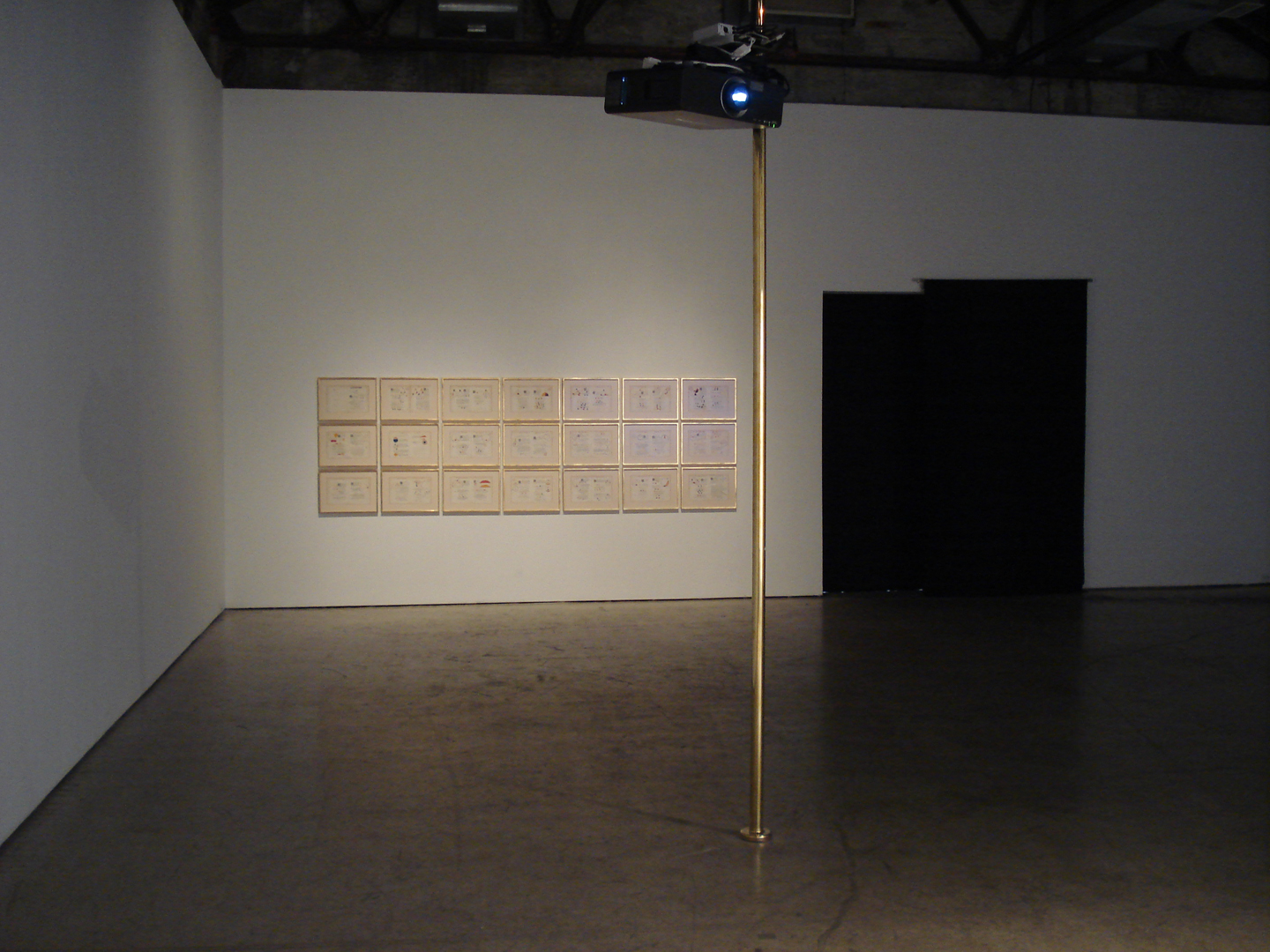 Installation View 7 As if his throat 2010