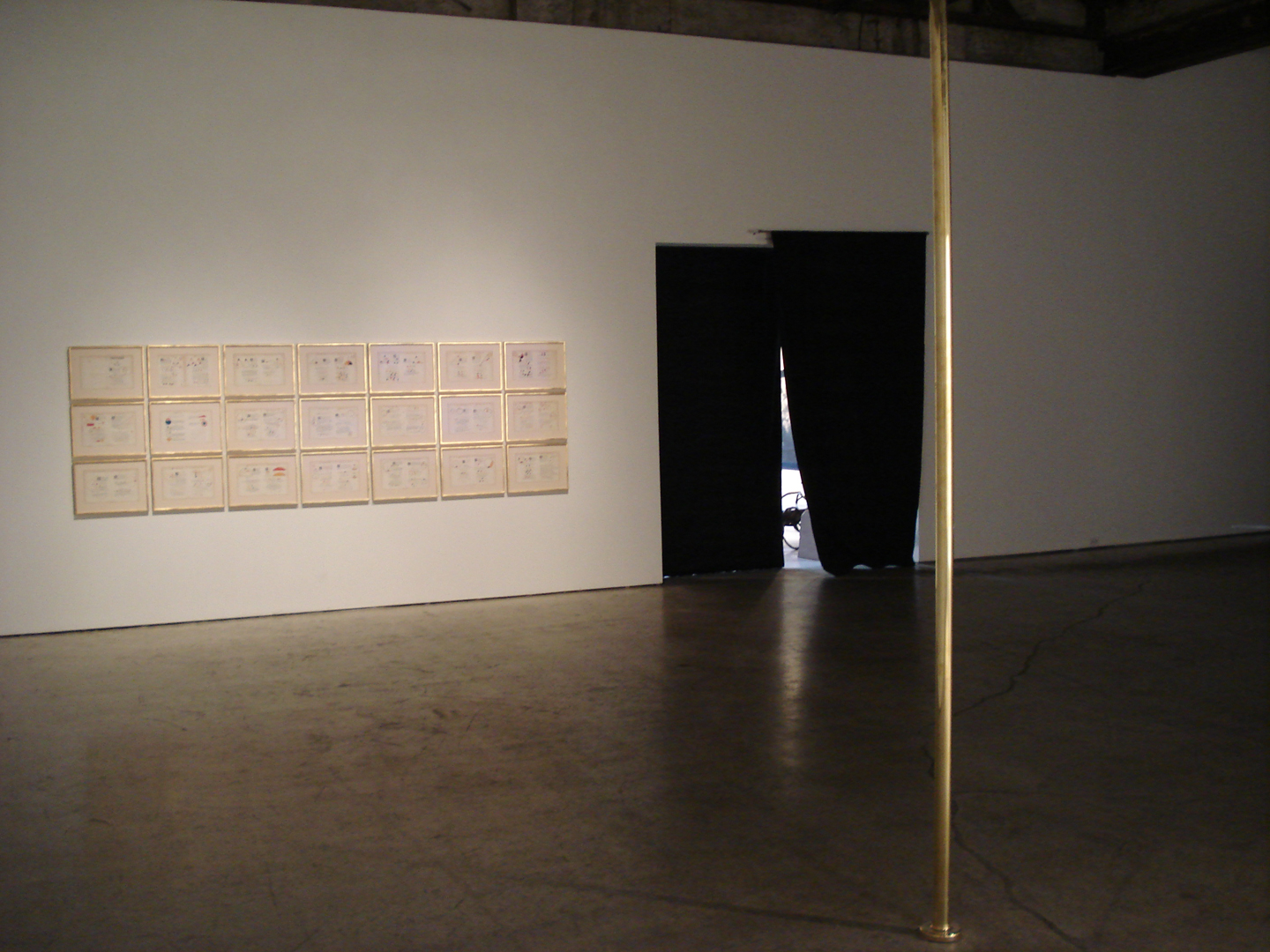 Installation View 9 As if his throat 2010